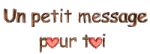 message pour toi